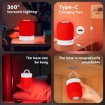 Red Light Therapy Sleep,Reds Nightlight with 670nm Wavelength Aid to Support Deep Relaxation,Touch Remote Control Red Light for Sleep Lamp Backed by Science for Adults & Kids Bedrooms - Image 6