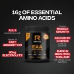 Reflex Nutrition EAA - Complete Essential Amino Acids - 16g EAAs with BCAAs, Vitamin B6, Electrolytes - Full Spectrum Amino Acids Powder for Muscle Growth & Recovery (Mango, 500g, 20 servings) - Image 3
