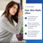 Pure Encapsulations Hair Skin Nails Ultra - With Biotin, Biocell Collagen, Vitamin C, Copper and Q10-60 Capsules - Image 3