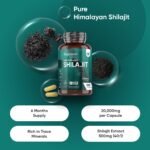 Pure Himalayan Shilajit Capsules 20,000mg | 180 Capsules | 6 Months Supply | Natural Source of Fulvic Acid | 1 per Day | Vegan-Friendly & Non-GMO - Pure Shilajit for Men & Women | Made in The UK - Image 3