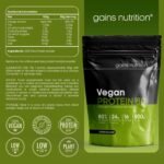 GN Vegan Protein 80 Protein Powder | 500g Unflavoured Pea-Protein Powder - Plant Based Protein-Powder | 24g per Serving | Non-GMO, Gluten & Dairy Free - Image 4