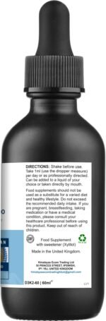 Vitamin D3 + K2 Combo Liposomal Liquid – 60mle | High Absorption Formula for Bone Strength, Heart Health & Immunity | Vegan, Non-GMO Supplement - Image 3