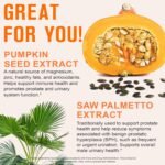 Pumpkin Seed Oil Capsules 300 PCS Cold Pressed 2-in-1 Formula Rich in Zinc & Omega Fatty Acids,Supports Healthy Hair, Heart, Skin & Supports Prostate Health | Non-GMO | Gluten Free - Image 5