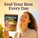 Vitamin D3 + K2 Gummies – 4000 IU Vegan D3 & 200 mcg MK-7, Magnesium, Coconut Oil, Astaxanthin & BioPerine® – Sugar-Free, Natural Blood Orange Citrus – 60 Vegan Gummies, Made in UK - Image 5