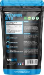Vitamin B12 365 Tablets High Strength 1000mcg Vegan B12 Supplement | Pure Methylcobalamin | Tiredness and Fatigue Tablets | Immunity Supplements Made in UK by PROELITE - Image 3