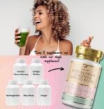 Panax Ginseng Capsules - 6000mg Korean Red Ginseng and Ginkgo Biloba - Ashwagandha 1000mg, Ginger - for Men & Women - Premium Ginseng Root Standardised 20% Ginsenosides - 30 Tablets - UK Made - Image 5