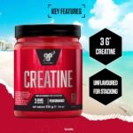BSN DNA Creatine Monohydrate Powder, Sports Nutrition Pre Workout and Post Workout Supplement, to support and performance, Unflavoured, 216 g, 63 Servings - Image 3