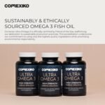 CORREXIKO Ultra Omega 3 Capsules - High Strength 1000mg EPA & 498mg DHA - Aids Skin Hydration to Reduce Fine Lines & Dry, Dehydrated Skin - Supports Joint & Brain Health - 60 Tablets, 1 Month Supply - Image 7