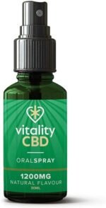 Vitality CBD Oral Spray in MCT Oil, 1200 mg, Natural, 30 ml, NO THC - Image 4