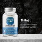 Health & Him Andropause 40+ Supplements for Men - with Zinc, Shilajit & Ashwagandha - Vegan, Gluten-Free. Mens Multivitamin - 60 Capsules - Image 6
