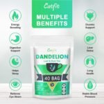 Organic Dandelion Root Herbal Tea, Premium Dandelion Root Leaf with Chrysanthemum and Cassia, Helps Improve Digestion & Immune System, Caffeine Free, 40 Tea Bags - Image 4