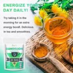 Organic Dandelion Root Herbal Tea, Premium Dandelion Root Leaf with Chrysanthemum and Cassia, Helps Improve Digestion & Immune System, Caffeine Free, 40 Tea Bags - Image 5