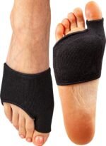 Brison Podiatrist-Designed Metatarsal Pads for Women & Men - Ball of Foot Cushions for Pain Relief Metatarsalgia Morton's Neuroma Calluses 1 Pair Black, Large - Image 6