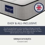 White Border Reflex Foam Mattress 7" Hybrid Spring, 91 cm Single, 137 cm Double, 152 cm King, 183 cm Super King. (Small Double) - Image 5