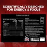 Amino Focus - Pre Workout Powder - 8000mg with Caffeine, Creatine, Citrulline & Tyrosine - Amino Acid Nootropic - Preworkout Drink Men & Women - Sugar Free Vegan Friendly (66 Servings, Watermelon) - Image 5