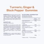 Sealions Turmeric Ginger and Black Pepper Gummies X 60 - High Strength Vegan Peach Flavour Chews - Alternative to Turmeric & Black Pepper Capsules for Men & Women - Image 3
