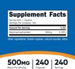 Nutricost Vitamin B3 Niacinamide 500mg, 240 Capsules - Gluten Free, Non-GMO, Soy Free, No Niacin Flush, Energy Boost, Premium Quality - Image 3