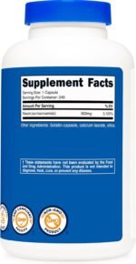 Nutricost Vitamin B3 Niacinamide 500mg, 240 Capsules - Gluten Free, Non-GMO, Soy Free, No Niacin Flush, Energy Boost, Premium Quality - Image 4