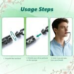 Anxiety Breathing Necklace with Resistance - Breathing Necklace for Anxiety Relief with Peppermint Flavoured Filter, Fashion Design, Paired with Everyday Outfits - Image 4