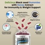 Black Seed Oil Gummies 2000mg with Honey Extract – Halal, Immunity & Weight Support, Hair Growth & Joint Support, Vegan & Vegetarian – 180 Gummies (90 Servings) - Image 4