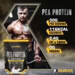 Pea Protein Powder - 100% Plant-Based Protein Isolate - Low Fat & Sugar - Supports Muscle Growth, Satiety & Digestive Health - Vegan & Gluten-Free - by XCelerate Nutrition (2Kg, Vanilla) - Image 4