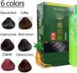 Bubble Dye, Natural Herbal Extract for White Hair, Bubble Dye, Natural Argan Oil Extract Hair Dye Shampoo, Colour Dye Shampoo (Black) - Image 4
