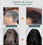 Bubble Dye, Natural Herbal Extract for White Hair, Bubble Dye, Natural Argan Oil Extract Hair Dye Shampoo, Colour Dye Shampoo (Black) - Image 5