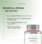 Nullure Rhodiola Rosea | 3% Rosavine and 1% Salidroside – 200mg | Stress & Anxiety Relief · Mood · Energy · Tiredness | Vegan + No Additives | Rhodiola Rosea | 120 Capsules (4 Months) - Image 3