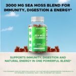 Vitamatic Irish Sea Moss Gummies with Bladderwrack & Burdock Root - 3000 mg - 60 Vegan Gummies - Image 4