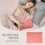 Rechargeable Electric Hot Water Bottle,Portable Rechargeable Hot Water Bag,Hand and Shoulders Pain Relief (Pink) - Image 3