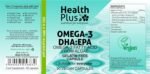 Health Plus Omega-3 DHA:EPA 500mg (Vegan) : Algal Oil Omega-3 Fatty Acid : 90 Vcaps, in a Planet-Friendly 99% Recycled Pot - Image 4