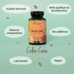 Vegavero Colon Cleanse with Psyllium Husk and Cayenne Pepper Extract | 100% Natural | with Probiotics, Fennel & Ginger | 120 Capsules | Vegan | NO Additives, Lab-Tested - Image 5