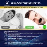 Mouth Tape for Sleeping 32 Pack (Black) - Sleep Tape, Hypoallergenic Sleep Strips, Medical-Grade Adhesive, Supports Nasal Breathing, Sleep Aid for Men & Women to Improve Sleep Quality by Breathify - Image 3