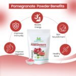 Herbal Magic's Organic Pomegranate Fruit Powder, Spray Dried - Rich & Vibrant Smoothies, Shakes, Juices, Baking - Free from Artifical Flavour & Preservatives - 100g(Pack-1) - Image 5