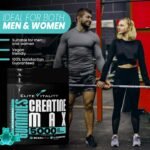 Creatine Monohydrate 90 Gummies 5000mg + BCAAs & L-Carnitine – 3rd Party Lab Tested, Vegan, Sugar-Free, Pre Workout Muscle Growth & Recovery Gym Supplement for Men & Women – Delicious Blueberry - Image 5
