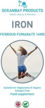 Iron Tablets Ferrous Fumarate 14mg Supports The Immune System and Cognitive Function. Easy to Swallow Micro Tablets for Reducing Tiredness and Fatigue (365 Mini Tablets) - Image 3