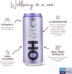 OHMG Sparkling Magnesium Water – Blackcurrant with Vitamin C (12 x 330ml) Cans | 100mg Magnesium | Zero Sugar, Calories & Sweeteners | Flavoured Fizzy Health Drink for Focus & Relaxation - Image 3