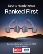 SHOKZ OpenRun Pro 2 Bone Conduction Sports Headphones, Open-Ear Wireless Earphones with Bluetooth 5.3, Noise Cancelling Mics, IP55 Waterproof, 12h Playtime for Running, USB-C Quick Charge, Black - Image 3