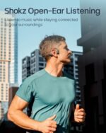 SHOKZ OpenRun Pro 2 Bone Conduction Sports Headphones, Open-Ear Wireless Earphones with Bluetooth 5.3, Noise Cancelling Mics, IP55 Waterproof, 12h Playtime for Running, USB-C Quick Charge, Black - Image 6