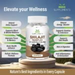 Himalyan Shilajit Sea Moss Lions Mane Capsules | Premium Mineral-Rich Herbal Blend | Natural Vitality & Focus Support | Wildcrafted Sea Moss & Organic Lions Mane | 60 Vegan Capsules 70% Fulvic Acid - Image 5