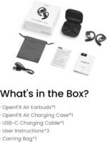 SHOKZ OpenFit Air Open-Ear Headphones, True Wireless Bluetooth Earphones with Mic, Fast Charging, 28h Playtime, IP54 Waterproof for Workout - Black - Image 6