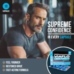 VIAFLO Blue | High Dose 900mg Supplement, Fact Acting, Long Lasting, Exclusively for Men, Boost Stamina, Energy & Performance with Maximum Strength (10 Count) - Image 3