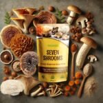 Seven Mushroom Powder | Medicinal Mushrooms Blend with Chaga, Reishi, Lion's Mane, Cordyceps | 100% Pure Organic Shroom Powder| Vegatox | 100g - Image 3