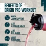 Myprotein Origin Alpha Pre‑Workout – Strawberry Laces – 30 Servings of Pre‑Workout Powder – 300 mg Caffeine, 8 g Citrulline Malate & 3.5 g Beta‑Alanine – Energy, Focus & Performance Boost - Image 3