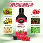 Elixir Women – Herbal Food Liquid Supplement with Hawthorn, Chamomile & Cranberry – 250ml – Vegan, Gluten-Free, Natural Antioxidant Support - Image 5