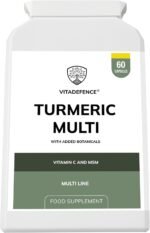 Turmeric Multi, Vegan Food Supplement with Vitamin C and MSM, 60 Capsules - Image 3