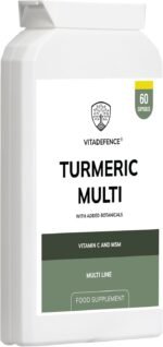 Turmeric Multi, Vegan Food Supplement with Vitamin C and MSM, 60 Capsules - Image 4