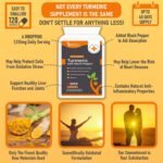 Turmeric and Black Pepper 1,515mg - High Potency - 120 Vegan Capsules - UK Manufactured Certified Organic, Non-GMO & Gluten Free - Suitable for Vegetarians and Vegans - Image 5