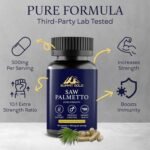 Saw Extract | Extra Strength Serving | 10:1 Ratio Extract 500mg Fast Absorption 60 Capsules | for Male Health, Performance, Natural, Hair - Image 4