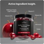 Apple Cider Vinegar Gummies, 1000mg with The Mother, Enhanced with Vitamins B6, B9, B12 & C Plus Chromium, Natural Ingredients, Red Apple Flavour, 60 Gummies - Protein Works - Image 4